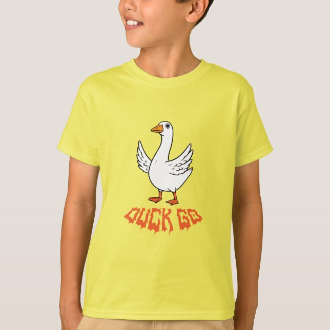 Quack Edge Duck Grafisk T-shirt (Framsida)
