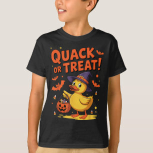 Quack eller treat Funny Rubber Anka Duckie Hallowe T Shirt