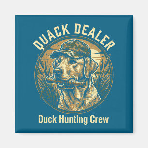 Quack Er Rolig Andjakt Labrador Retriever Hund Magnet