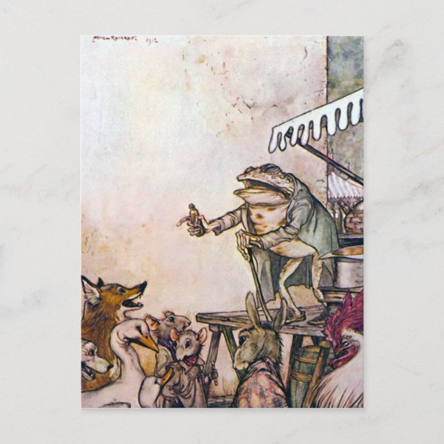 Quack Frog Vykort (Framsida)