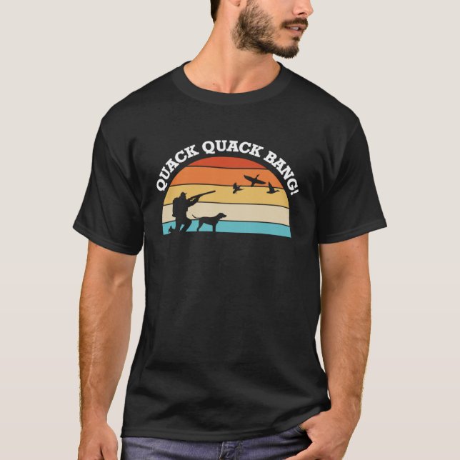 Quack Quack Bang Anka Hunting T Shirt (Framsida)