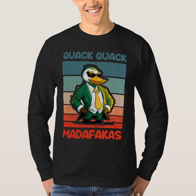 Quack Quack Madafakas Ducks Duck Rubber Duck  Cool T Shirt (Framsida)