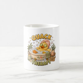 Quack Terapi Söt Spa Anka Kawaii Kaffemugg
