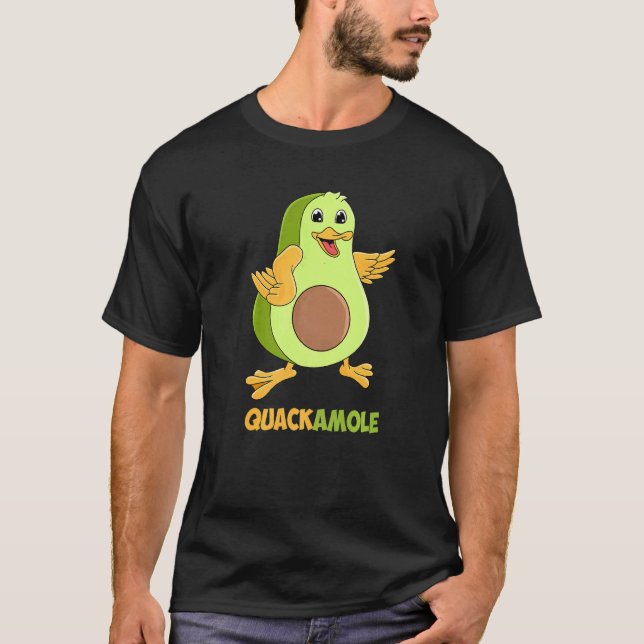 Quackamole Avocado T Shirt (Framsida)