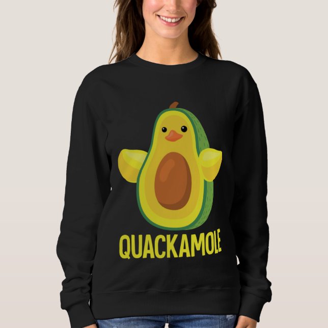 Quackamole I Quack Duck chick goose Avocado T Shirt (Framsida)