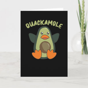 Quackamole Sweet Avocado Anka Pun Avocados Kort