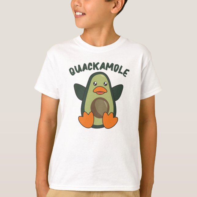 Quackamole Sweet Avocado Anka Pun Avocados T Shirt (Framsida)