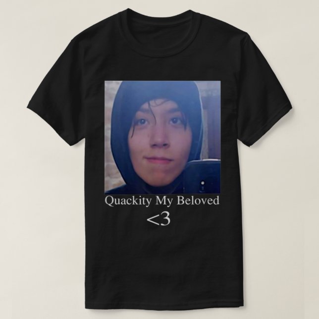 Quackity My Beloved Tee (Design framsida)