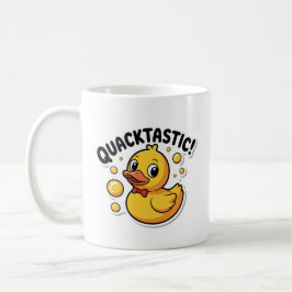 Quacktastisk gummi Anka Tecknad Vit kaffe Mugg