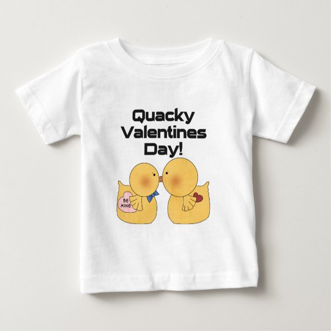 Quacky Valentines day Tshirts och presenter (Framsida)