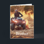Quad ATV off-Road Fordon Birthday Brother Kort<br><div class="desc">Quad ATV off-Road Fordon Birthday Brother</div>