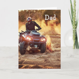 Quad ATV Offroad Fordon Birthday Pappa Far Kort