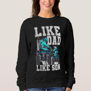 Quad Bike som Pappa som Son 4 Wheeler ATV Fathe T Shirt