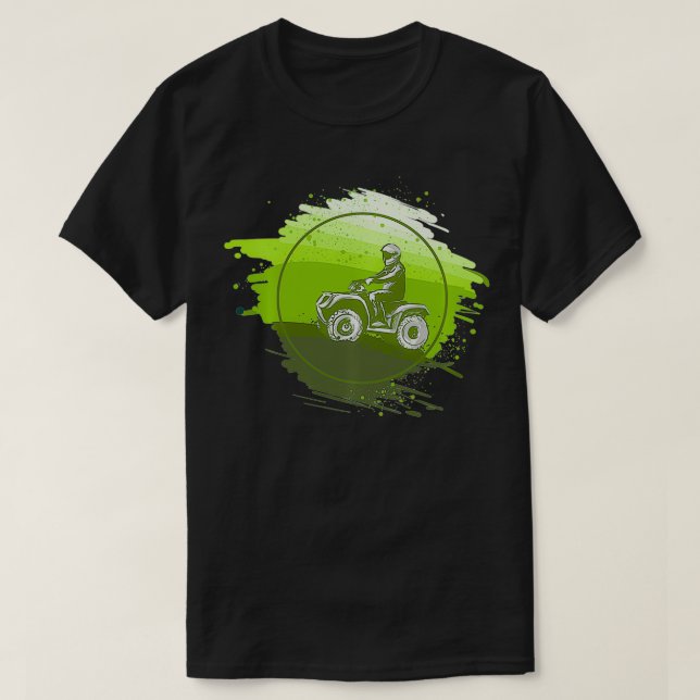 Quad Biker Gift ATV Four Wheeler Quad Bike Pullove T Shirt (Design framsida)