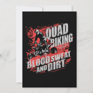 Quad Biking Blood Sweat and Dirt Inbjudningar