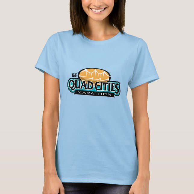 Quad Cities Marathon Tee Shirt (Framsida)
