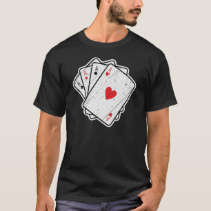 Quad Ess: Alla fyra Lucky Ace-kort T Shirt