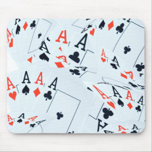 Quad Ess Poker-kort Mönster, Musmatta