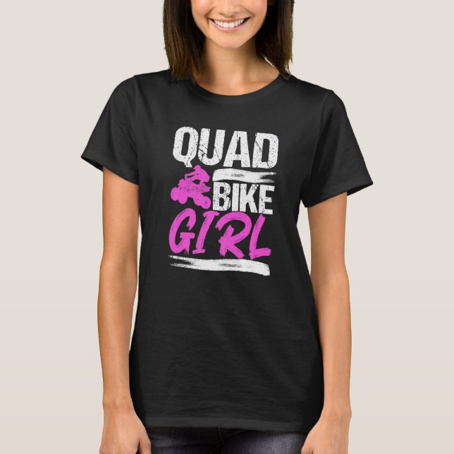 Quad Fyrdons Kvinnor Quadding Quad Lera T Shirt (Framsida)