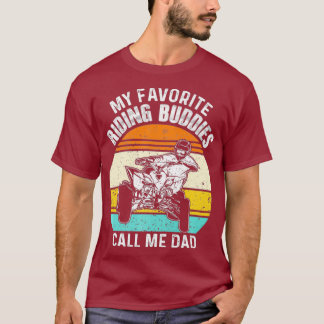 Quad Pappa My Favorite Riding Buddies ATV Gift T Shirt