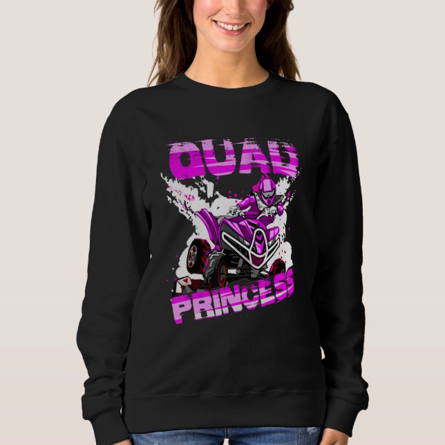 Quad Princess ATV 4 Wheeler Quad Offroad Lera MX G T Shirt (Framsida)