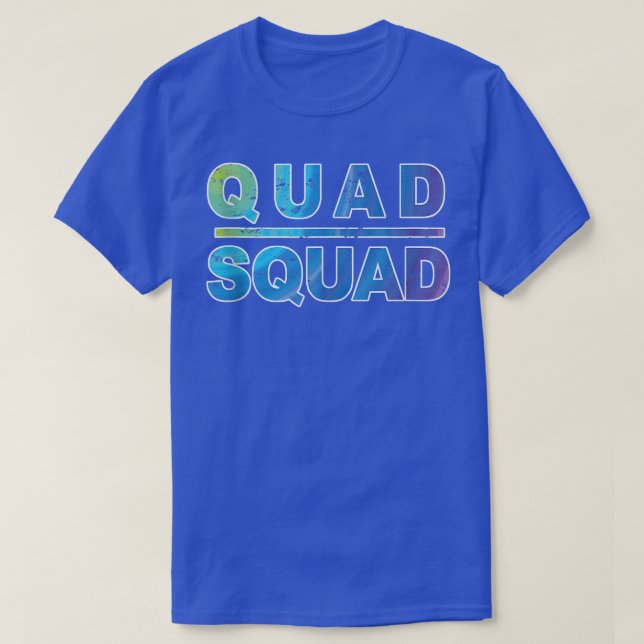 Quad Squad, Workout Motivation  T Shirt (Design framsida)