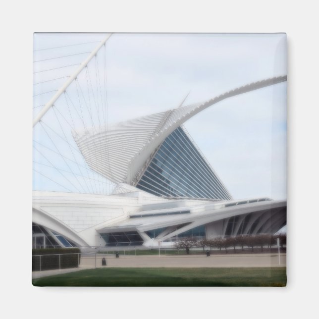 Quadracci Pavilion (Milwaukee Art Museum) Magnet (Framsidan)
