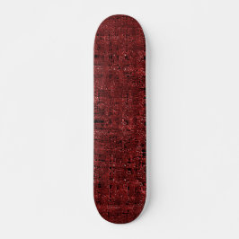 Quadrados pequenos vermelhos sobrepostos empapados mini skateboard bräda 18,5 cm