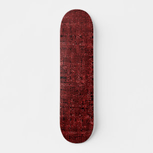 Quadrados pequenos vermelhos sobrepostos empapados mini skateboard bräda 18,5 cm