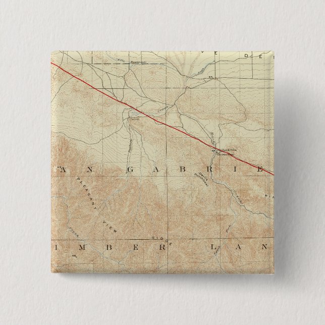 Quadrangle Sten som visar San Andreas Rift Knapp (Framsida)