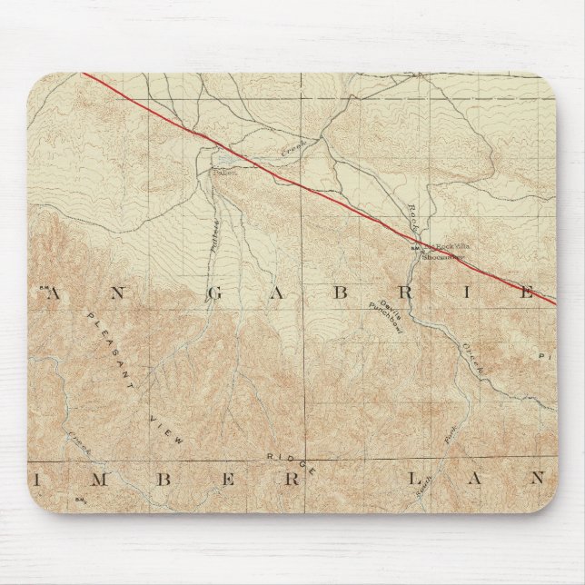 Quadrangle Sten som visar San Andreas Rift Musmatta (Framsidan)