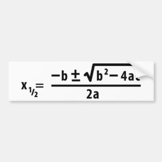 quadratic formel bildekal