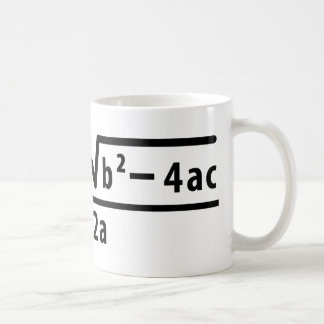 quadratic formel kaffemugg