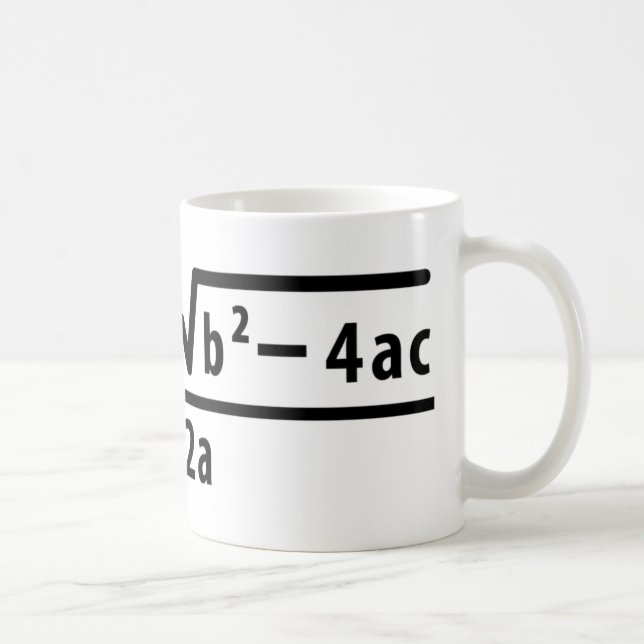 quadratic formel kaffemugg (Höger)