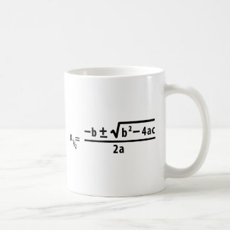 quadratic formel kaffemugg