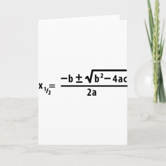 quadratic formel kort