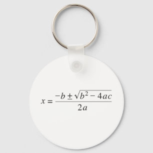 quadratic formel nyckelring