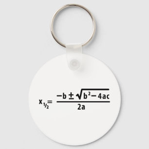 quadratic formel nyckelring