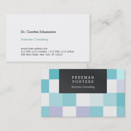 Quadratisch, praktisch, elegant und klar visitkort