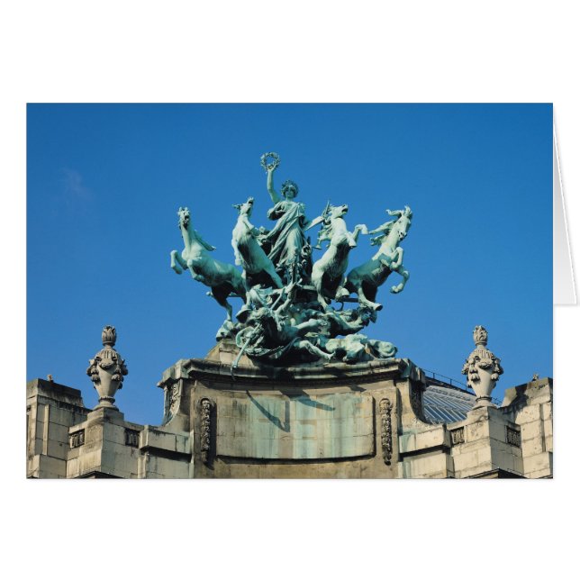 Quadriga, 1897-1900 hälsningskort (Framsidan Horizontal)