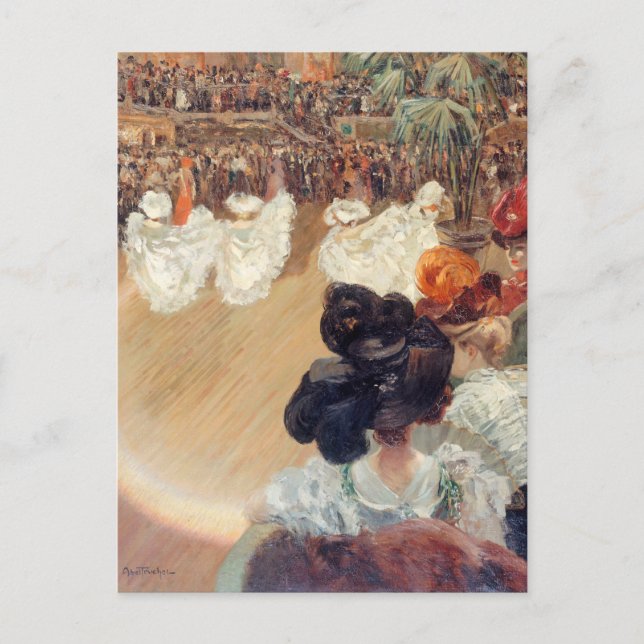 Quadrille au bal Tabarin | Louis Abel-Truchet Vykort (Framsida)