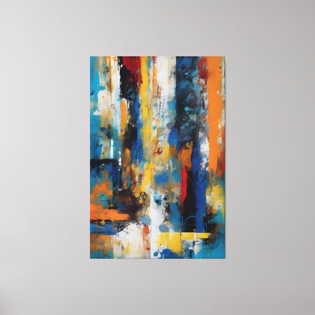 Quadro abstrato Impressão em Canvas (Framsida)