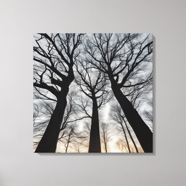 Quadro Árvore seca no deserto Canvastryck (Framsida)