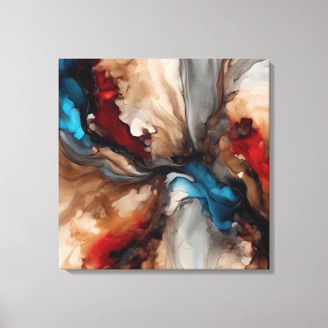 Quadro decorativo abstrato Impressão em Canva Canvastryck (Framsida)