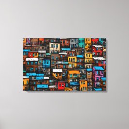 Quadro decorativo favela Impressão em Canva Canvastryck