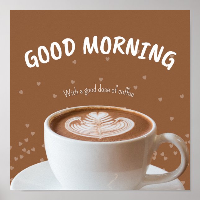 Quadro dekorativo café poster (Framsidan)