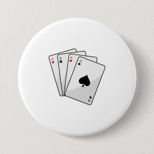 Quadruplets Ess Poker-kort på Poker Knapp