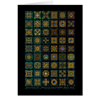 Quadtiles ett täckekort hälsningskort