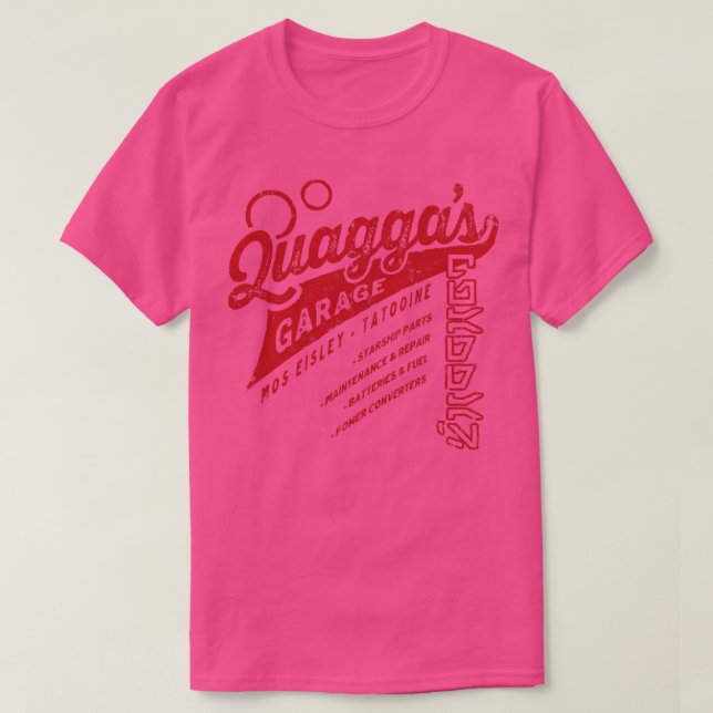 Quaggas Garage T Shirt (Design framsida)