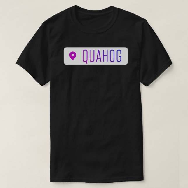 Quahog - Geotag Sticker.png T Shirt (Design framsida)
